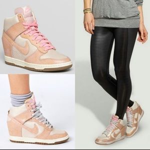 Nike Dunk Sky Hi Vintage Hidden Wedge Sneakers 7.5 EUC As is. See images